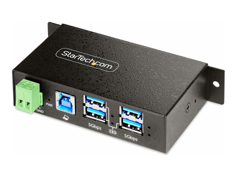 StarTech.com 5G4AINDRM-USB-A-HUB USB-Hubs - USB 3.2 - 4 - Schwarz