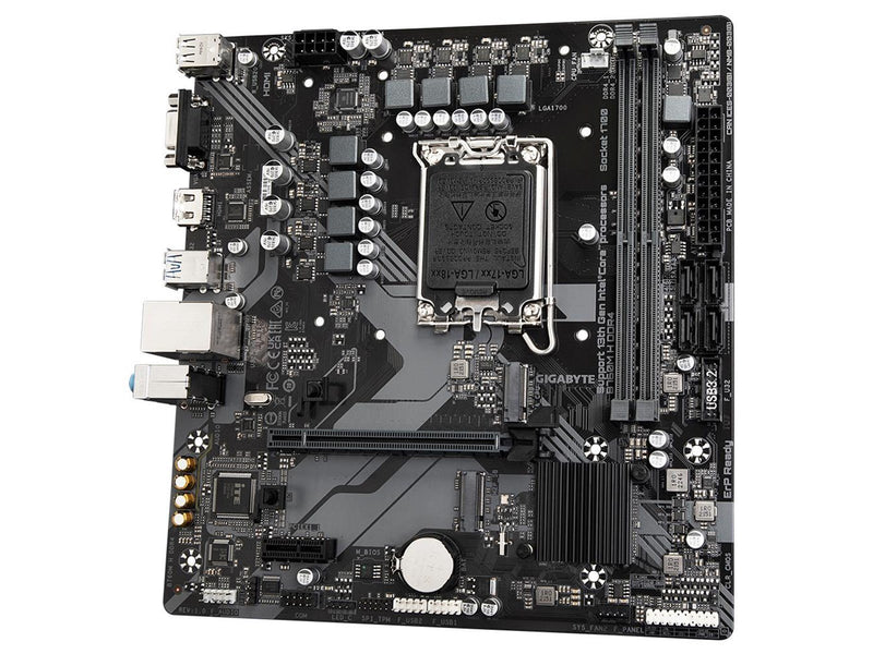 GIGABYTE B760M H DDR4 Mainboard - Intel B760 - Intel LGA1700 socket - DDR4 RAM - Micro-ATX