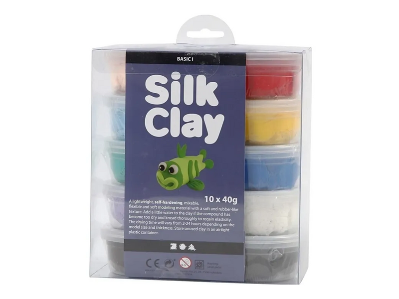 Silk Clay - Basic Colors 10x40gr.