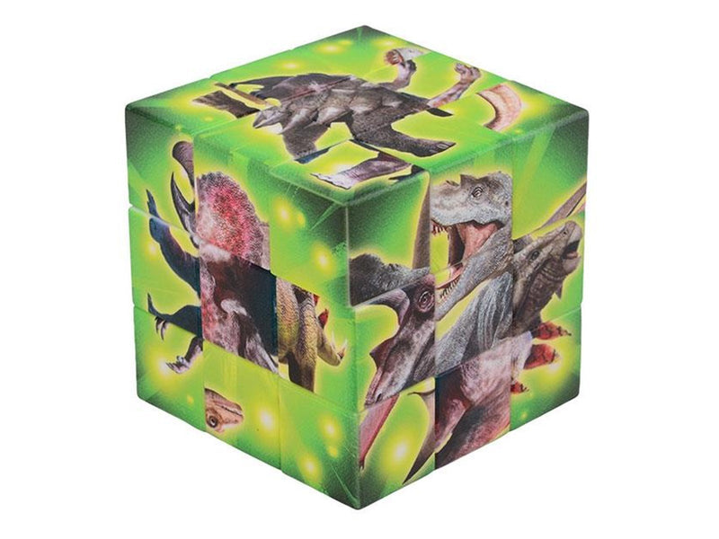Johntoy Dinosaur Brain Puzzle Cube Block