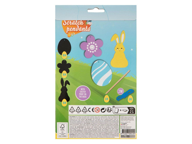 Creative Craft Group Scratch Pendants Easter 9pcs.