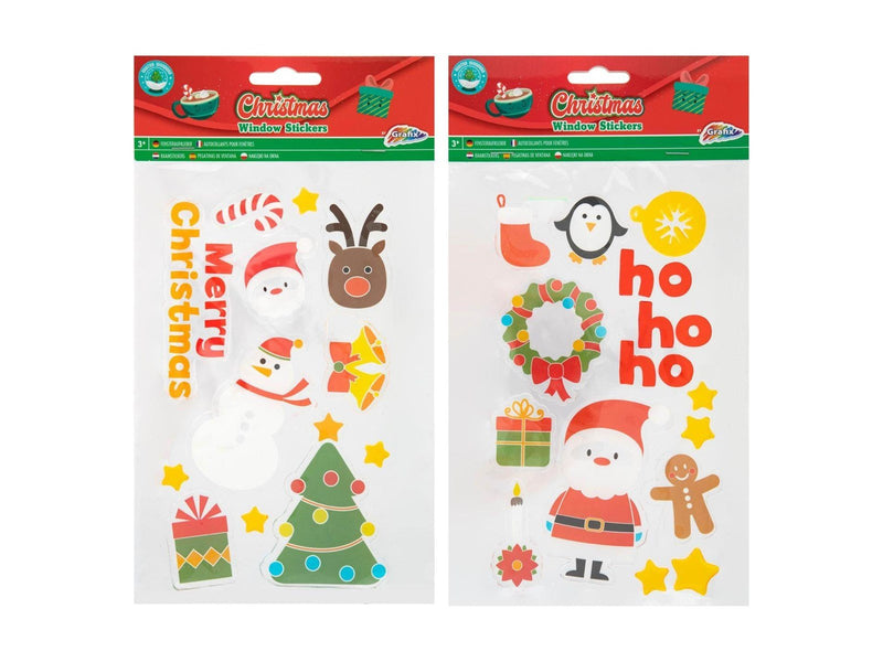 Creative Craft Group Christmas Window Stickers (Assorted)