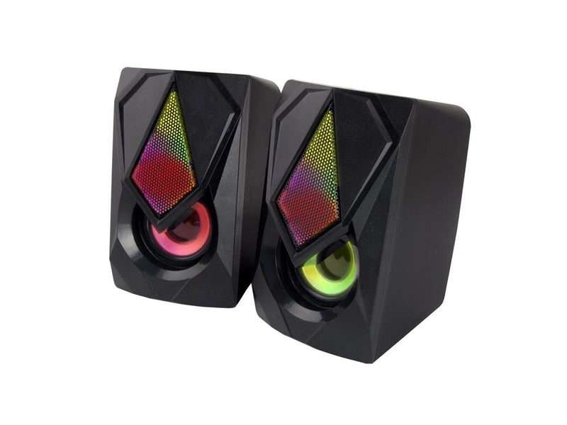 Esperanza SPEAKERS 2.0 USB LED RAINBOW BOOGIE - Schwarz