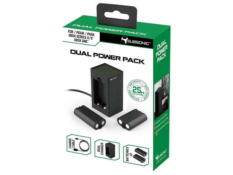 Subsonic Dual Power Pack Charging Kit - Wired - Microsoft Xbox One