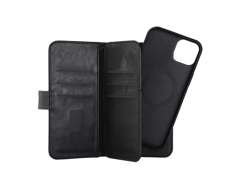GEAR Wallet Case 2in1 7 Card Slots MagSeries Black - iPhone 14 Plus