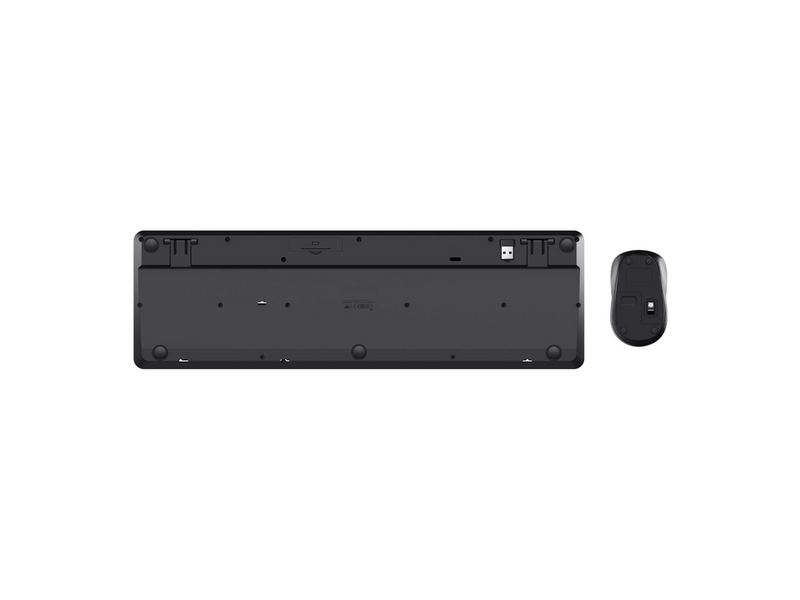 Trust Ody II Silent - Black - Tastatur & Maus Set - Englisch - US - Schwarz