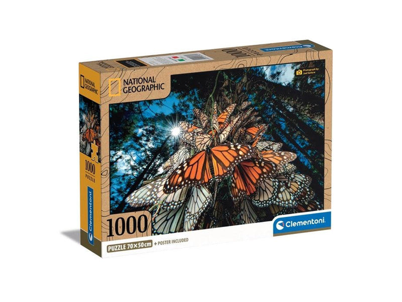Clementoni Jigsaw Puzzle National Geographics - Butterfly 1000 pcs. Boden
