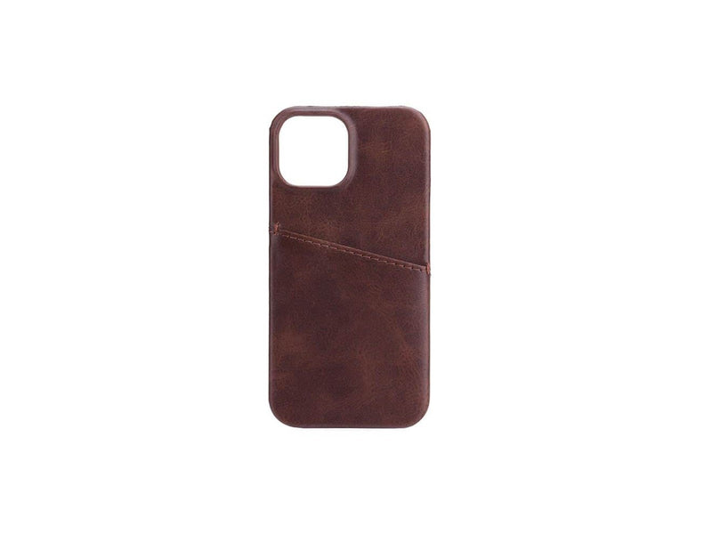 ONSALA Mobile Cover Brown with Cardpocket iPhone 13 Mini