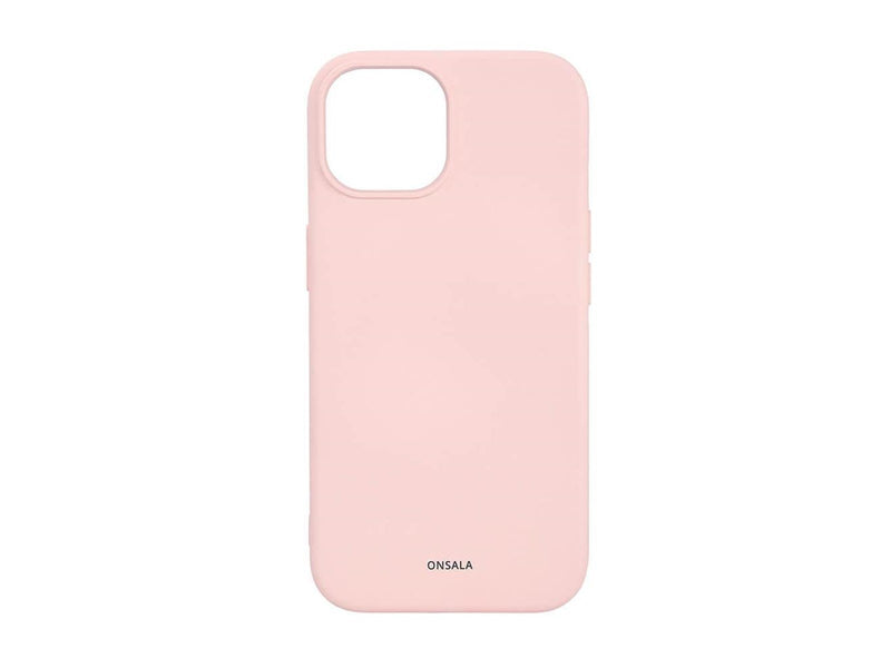 ONSALA Phone Case with Silicone Feel MagSeries Chalk Pink - iPhone 15