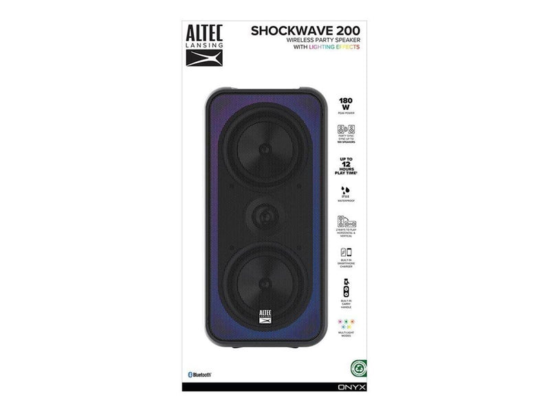 Altec Lansing Speaker IMT7100 ShockWave200 RGB IPX4 Black