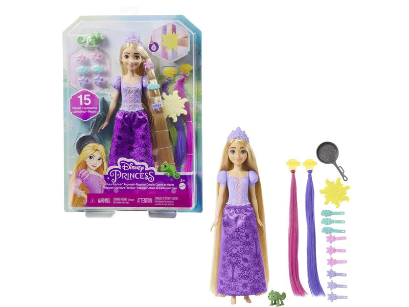 Disney Princess Fairy-Tale Hair Rapunzel Doll And 10+ Hairstyling Accessories Plus Color Change