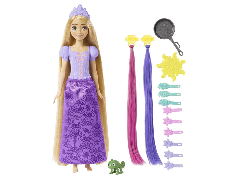 Disney Princess Fairy-Tale Hair Rapunzel Doll And 10+ Hairstyling Accessories Plus Color Change