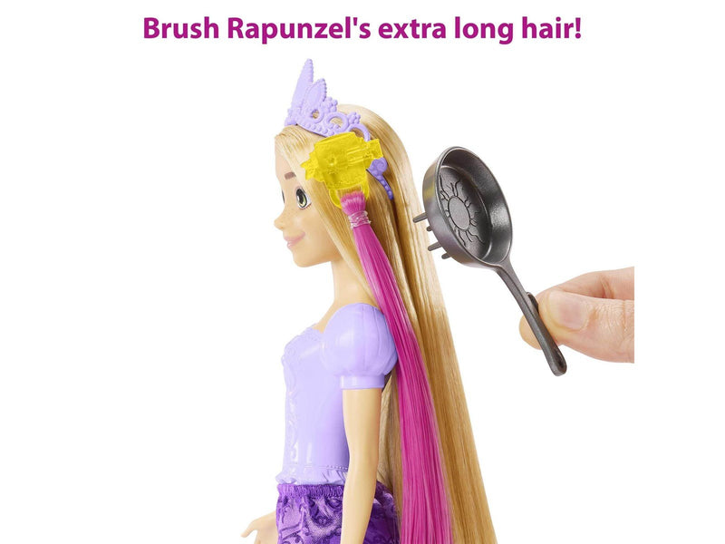 Disney Princess Fairy-Tale Hair Rapunzel Doll And 10+ Hairstyling Accessories Plus Color Change