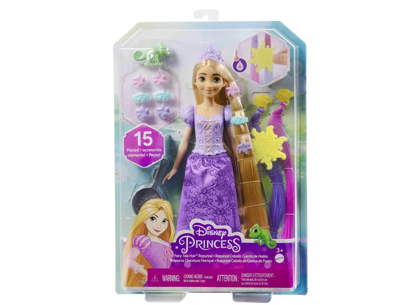 Disney Princess Fairy-Tale Hair Rapunzel Doll And 10+ Hairstyling Accessories Plus Color Change