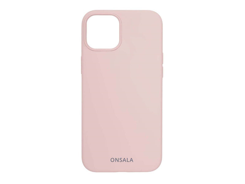 ONSALA Mobile Cover Silicone Sand Pink iPhone 13