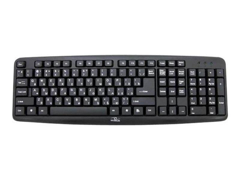 Esperanza TITANUM TKR101 STANDARD KEYBOARD. USB RUSSIAN - Tastaturen - Russich - Schwarz