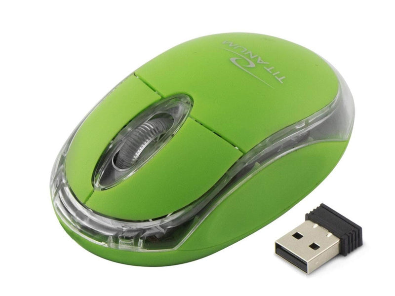 Esperanza TITANUM WIRELESS OPTICAL MOUSE 2.4GHz 3D USB CONDOR GREEN - 3D Mouse (Grün)