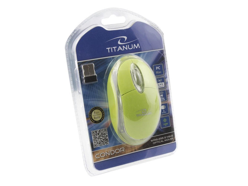 Esperanza TITANUM WIRELESS OPTICAL MOUSE 2.4GHz 3D USB CONDOR GREEN - 3D Mouse (Grün)