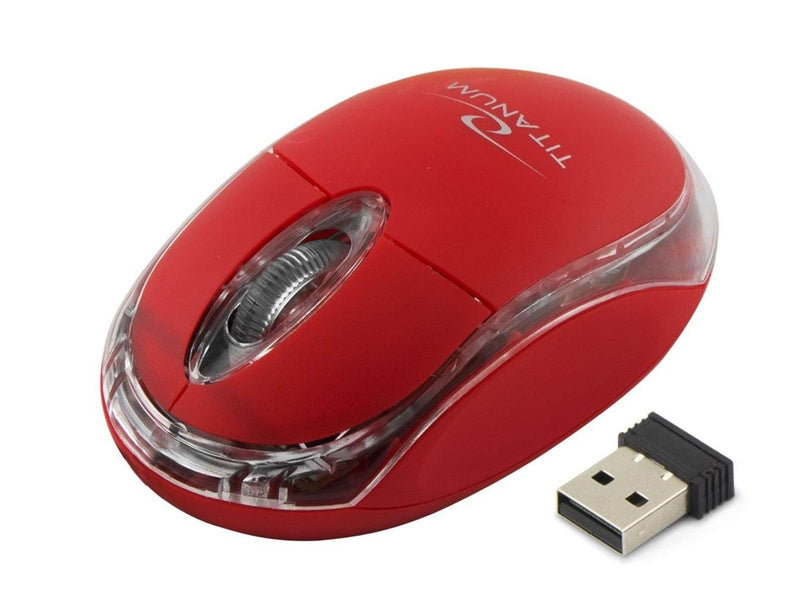 Esperanza TITANUM WIRELESS OPTICAL MOUSE 2.4GHz 3D USB CONDOR RED - 3D Mouse (Rot)