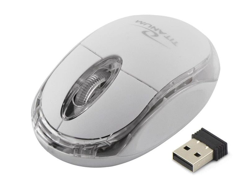 Esperanza TITANUM WIRELESS OPTICAL MOUSE 2.4GHz 3D USB CONDOR WHITE - 3D Mouse (Weiß)