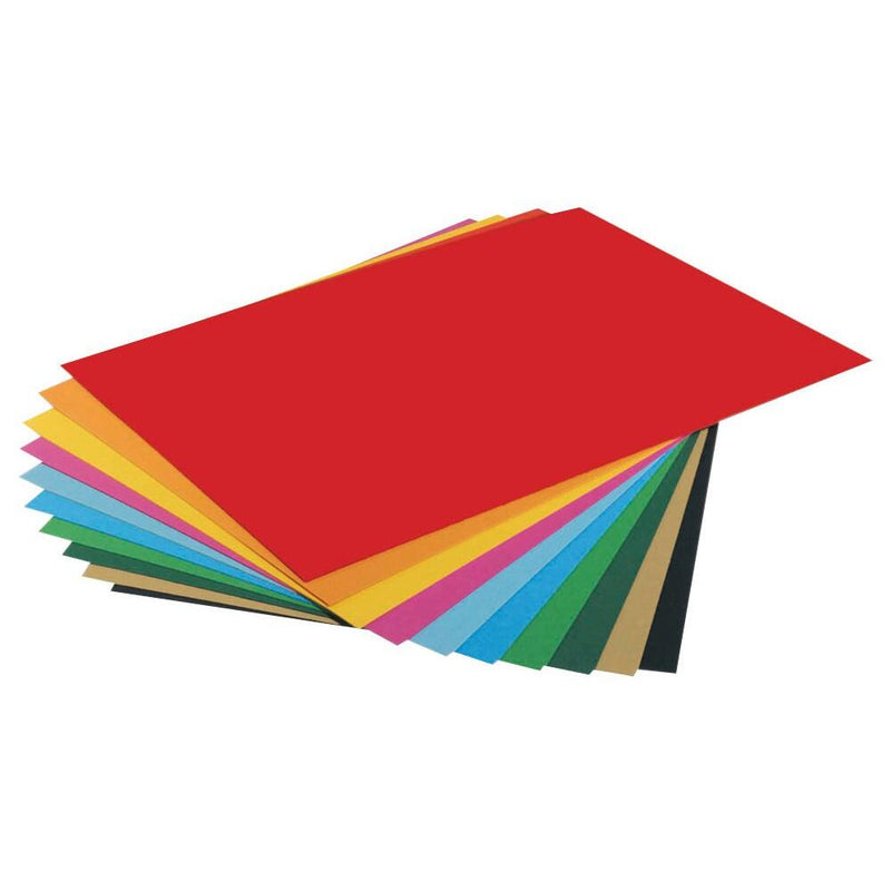 folia Tonpapier farbsortiert 130 g/qm - 20 Blatt