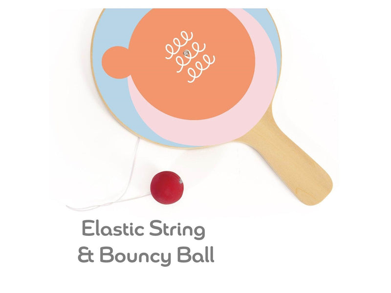 Classic World Wooden Racket with Ball on String