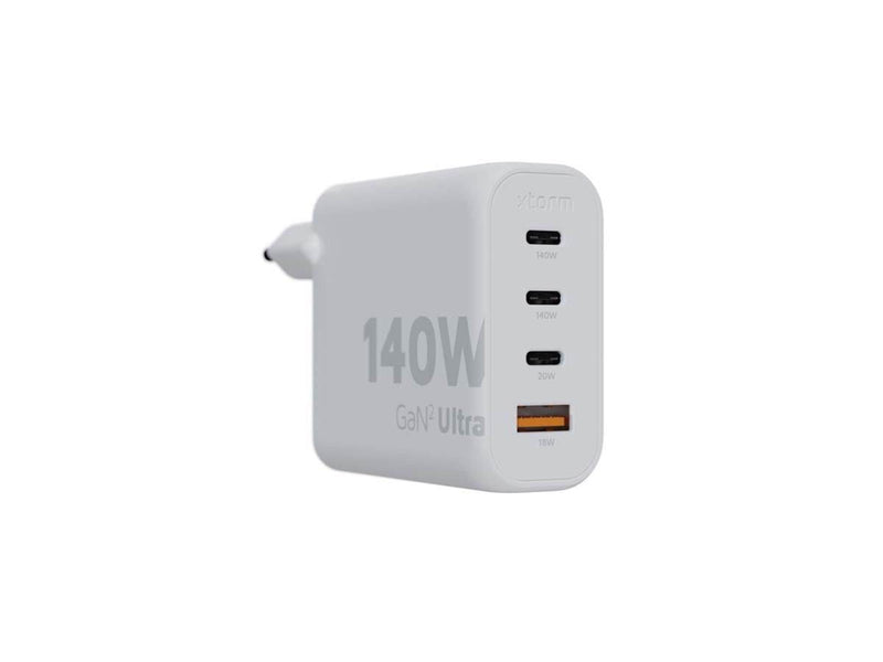 Xtorm 140W GaN2 Ultra Home Charger 3xUSB-C/USB-A White