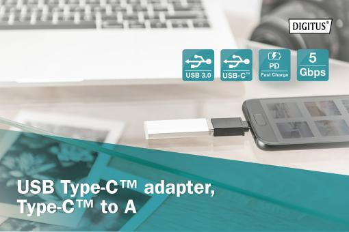 DIGITUS USB-Adapter - USB Typ A / USB-C