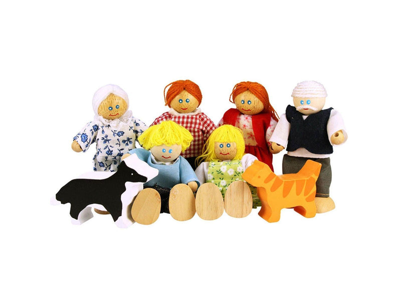 Bigjigs Wooden Dollhouse Family