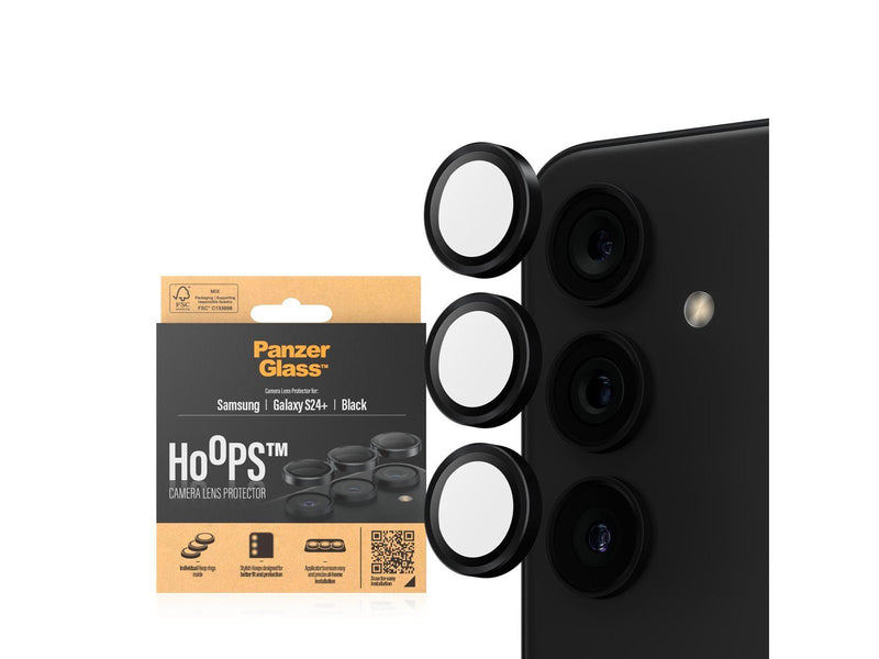 PanzerGlass Hoops™ Camera Lens Protector Samsung Galaxy S24 Plus | Black