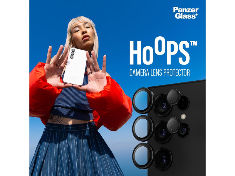 PanzerGlass Hoops™ Camera Lens Protector Samsung Galaxy S24 Ultra | Black