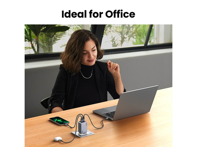 UGREEN Nexode Pro 100W 3-Port GaN Fast Charger with 100W USB-C Cable