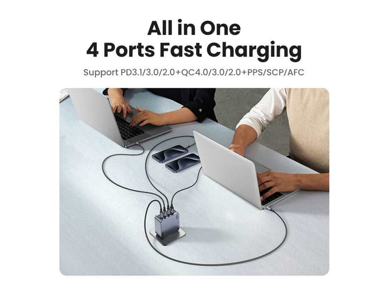 UGREEN Nexode Pro 160W 4-Port GaN Fast Charger with 240W USB-C Cable