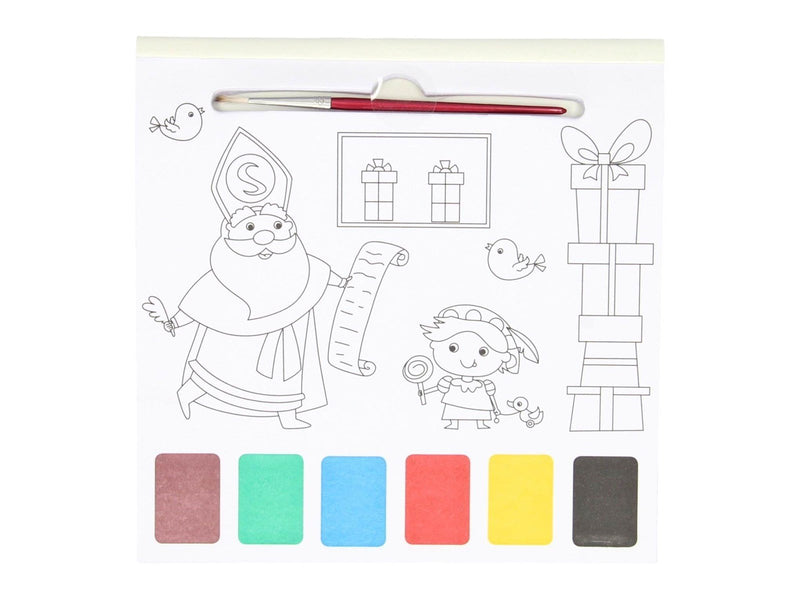 Wins Holland Watercolor Color Block Sinterklaas