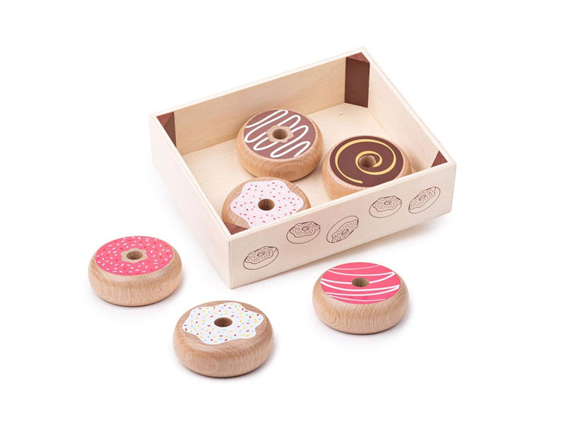 Bigjigs Wooden Box with Donuts