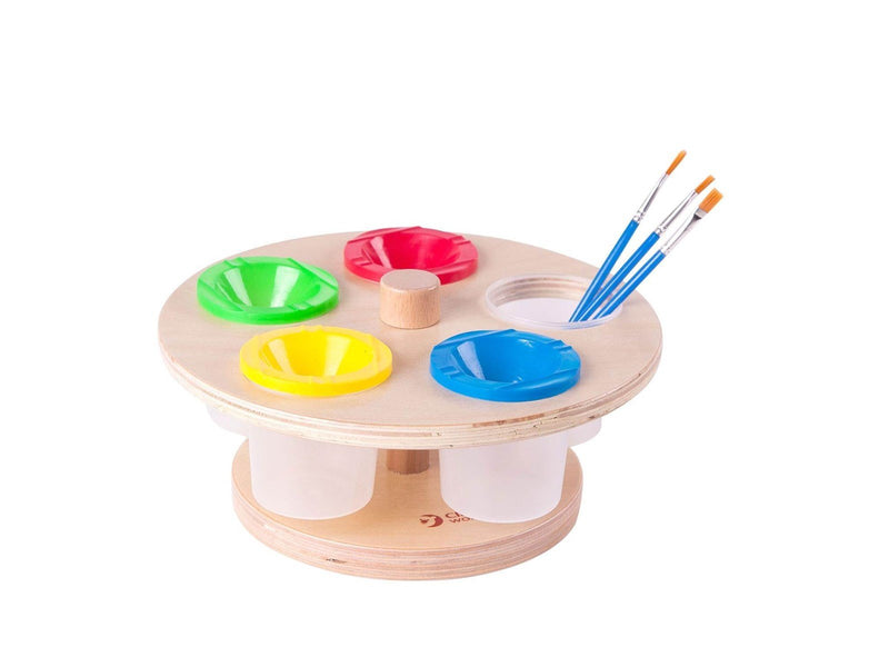 Classic World Wooden Paint Pot Holder