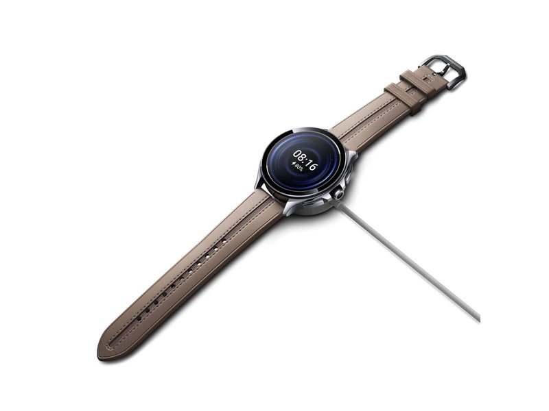 Xiaomi Watch 2 Pro LTE - Silver Case with Brown Leather Strap