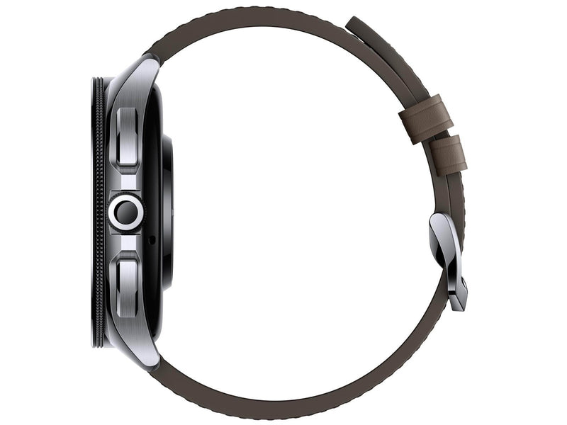 Xiaomi Watch 2 Pro LTE - Silver Case with Brown Leather Strap