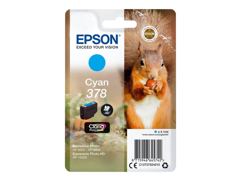Epson 378 - cyan - original - ink cartridge - Tintenpatrone Cyan