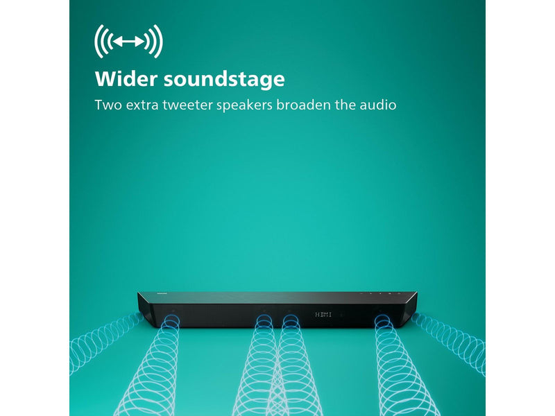 Philips TAB7807 - soundbar system - for home theatre - wireless
