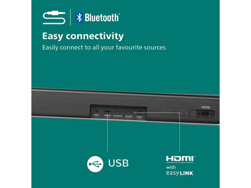 Philips TAB7807 - soundbar system - for home theatre - wireless
