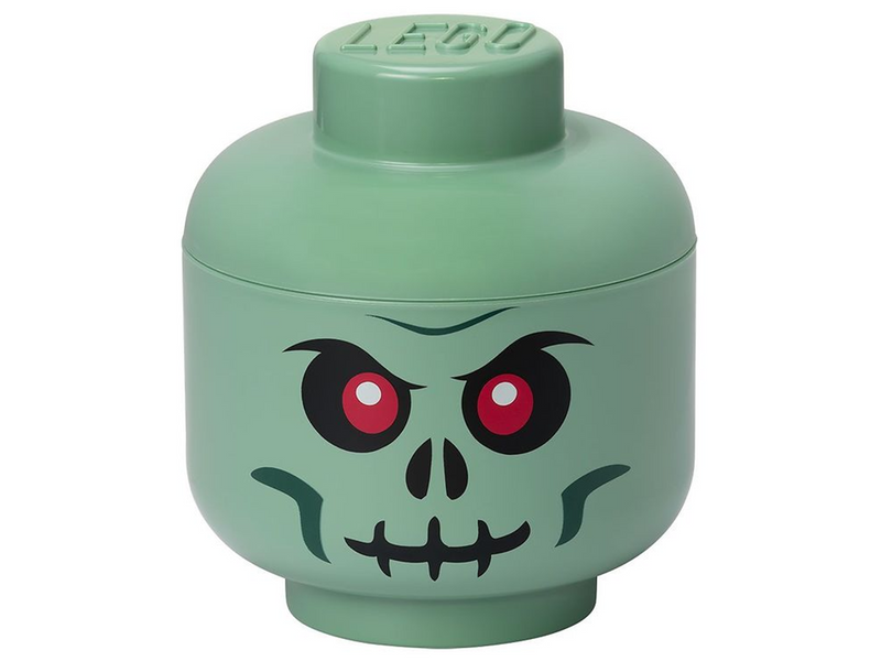 LEGO Storage head, Big- Green Skeleton