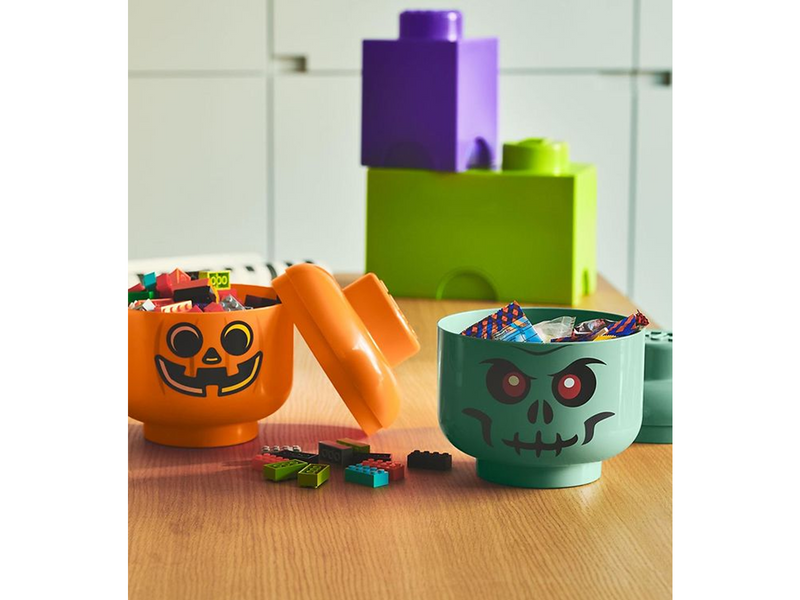 LEGO Storage head, Big- Green Skeleton