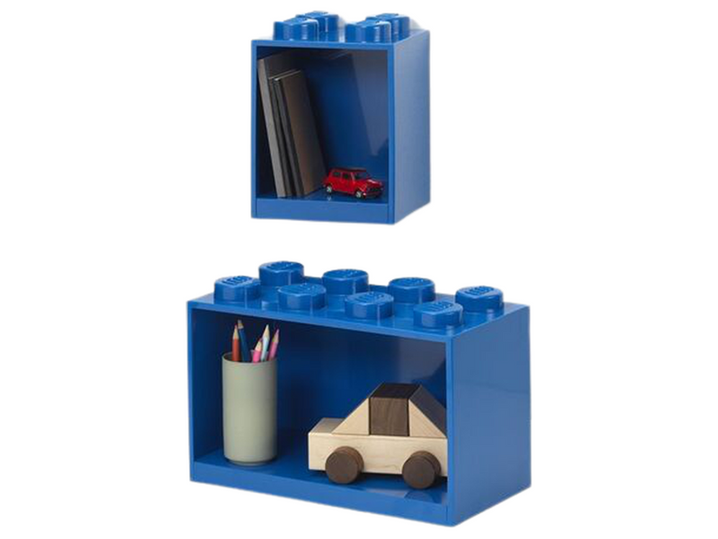 LEGO BRICK SHELF SET - BLUE