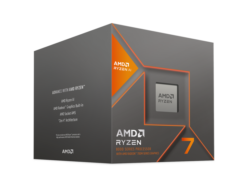 AMD Ryzen 7 8700G Wraith Spire CPU - 8 Kerne - 4.2 GHz - AMD AM5 - AMD Boxed (mit Kühler)