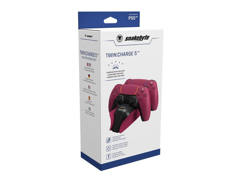 Snakebyte Twin Charge - Red - Wired - Sony PlayStation 5