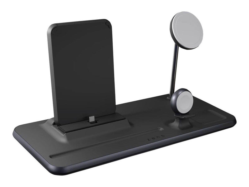 ZENS 4-in-1 iPad + MagSafe Wireless Charger