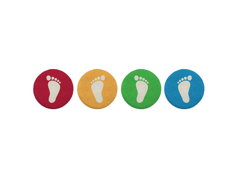 Achoka Feet Circles Play Mat 4 pcs.