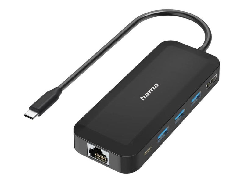 Hama Essential Line - docking station - USB-C - HDMI - 10Mb LAN