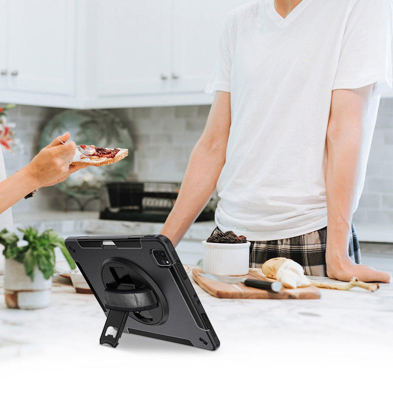 4smarts Rugged Case Grip für Apple iPad Air 13' (M2) / Apple iPad Pro 12.9 (3.Gen./4.Gen./5.Gen./6.Gen.)